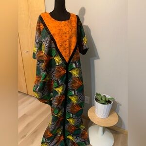 Vibrant Multicolor Kaftan Dress